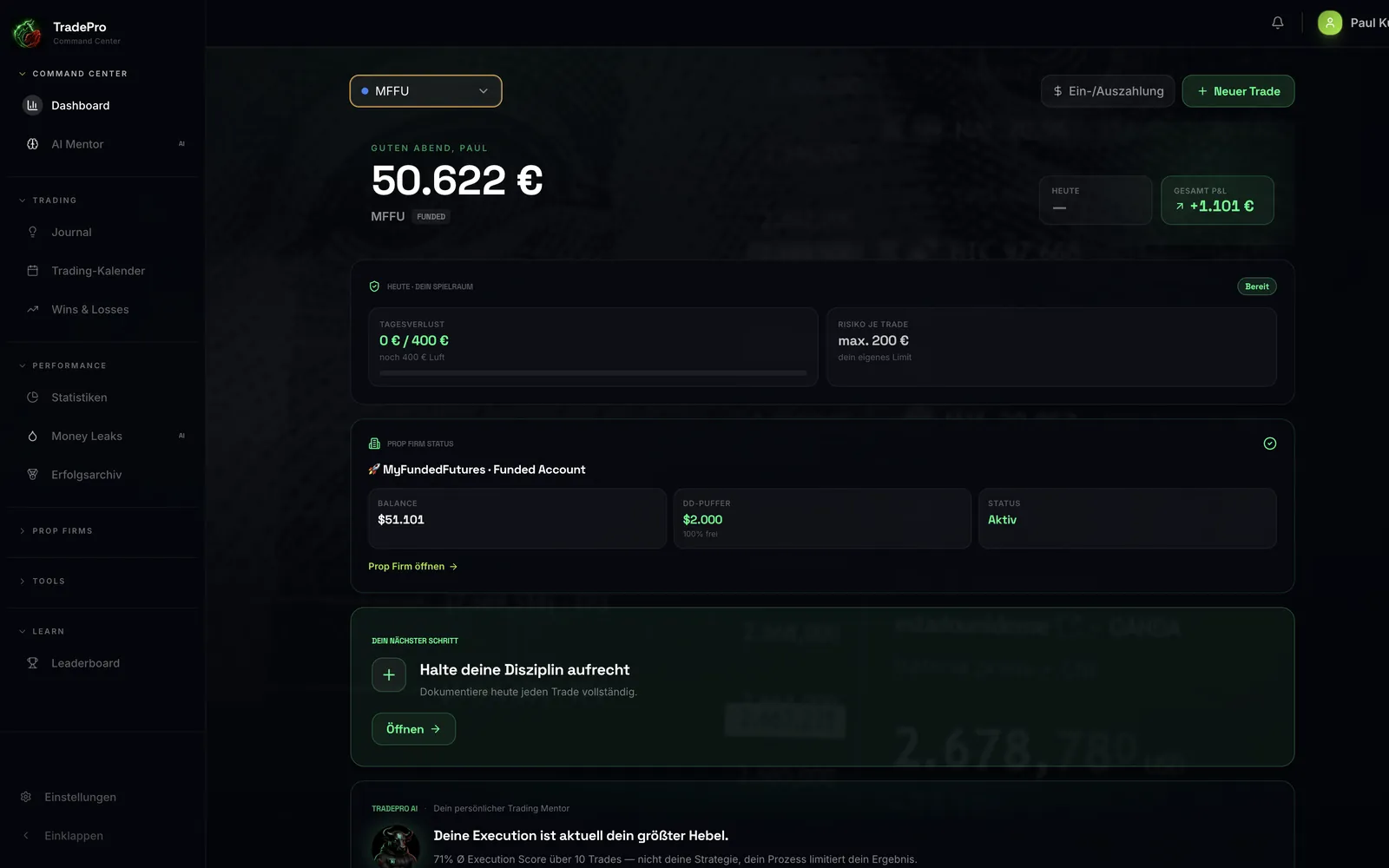 TradePro Dashboard